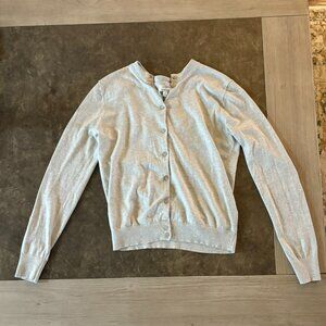 JCrew Gray Classic Cardigan (SIZE: small)